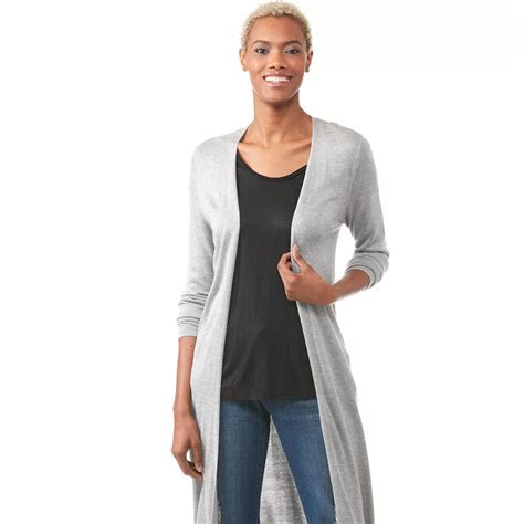 michael michael kors drape front cardigan pearl heather